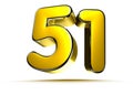 51 gold 3D.