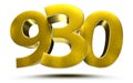 Number 930. Royalty Free Stock Photo