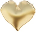 Gold 3D Render Heart Illustration