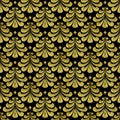 Gold Damascus pattern Royalty Free Stock Photo