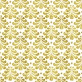 Gold Damascus pattern Royalty Free Stock Photo