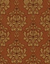 Gold damask background