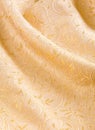 Gold damask with a shiny floral pattern Royalty Free Stock Photo