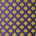 Gold damask on violet background. Damask Background. Gold damask pattern with violet background.