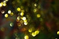 Gold dark circular lights colorful hues, background, bokeh Royalty Free Stock Photo