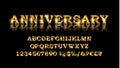 Gold deal alphabet and font