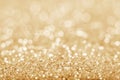 Gold defocused glitter background