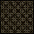 Gold Diamond Checkered pattern on black