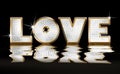 Gold and Diamond Graphic of the word Love.