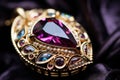 Gold Diamond Jewelry Closeup, Luxury Precious Gift, Marriage Brilliants, Precious Brilliant Jewelry Royalty Free Stock Photo
