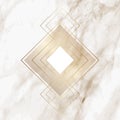 Gold diamond pattern on elegant marble texture Royalty Free Stock Photo
