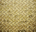 Gold diamond plate Royalty Free Stock Photo