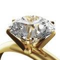 Gold diamond ring Royalty Free Stock Photo