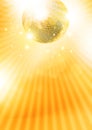 Gold disco-ball Royalty Free Stock Photo