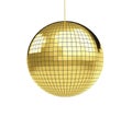 Gold disco discoball