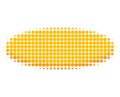 Gold Disk Halftone Dotted Icon