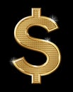Gold dollar Royalty Free Stock Photo