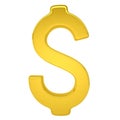 Gold dollar sign Royalty Free Stock Photo