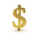 Gold dollar symbol Royalty Free Stock Photo