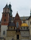 Gold dome detail Detail Wawel Cathedral in the Castle complex at Krakow