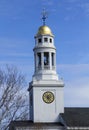 Gold dome of the First Parish Meetinghouse in Concord, Massachusetts.