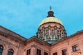 Gold dome of Georgia Capitol Royalty Free Stock Photo