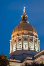 Gold dome of Georgia Capitol Royalty Free Stock Photo