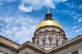 Gold dome of Georgia Capitol Royalty Free Stock Photo