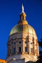 The gold dome of the Georgia State Capitol Royalty Free Stock Photo