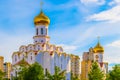 Gold domes of Temple of Archangel Michael in Minsk