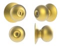 Gold door knob Royalty Free Stock Photo