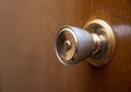 Gold door knob Royalty Free Stock Photo