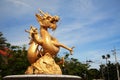 Gold Dragon Sculpture monument