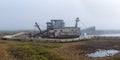 Gold Dredge Panorama Royalty Free Stock Photo