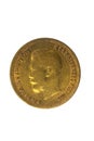 The gold ducat of the royal coinage Royalty Free Stock Photo