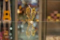 Gold earrings jewellery