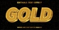 gold editable text effect style