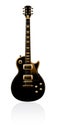 Gold electric guitar