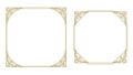 gold elegant square decorative frame