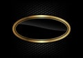 Gold ellipse Royalty Free Stock Photo