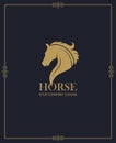 Emblem of horse head Royalty Free Stock Photo