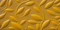 Gold Embossed Leaf Pattern Texture Generated Ai Royalty Free Stock Photo