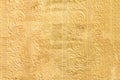 Gold embossed textured material background