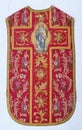 Gold embroidered church chasubles