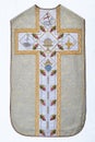 Gold embroidered church chasubles