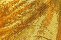 Gold embroidered glittering sequins background