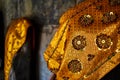 Gold embroideries in Angkor wat Thom Cambodia