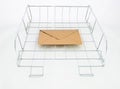 Gold envelope in office in-tray Royalty Free Stock Photo