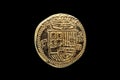 Gold Escudos Coin of Philip II Felipe II of Spain Crowned Shield Obverse