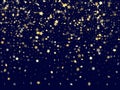 Gold falling star sparkle elements of glitter gradient vector background